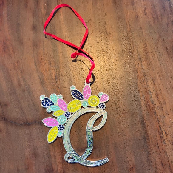 Christian Louboutin Accessories - Christian Louboutin Colorful Floral Ornament with Red Ribbon